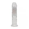 LED Vibrating Straight Cock - 6 / 15 cm - Transparent